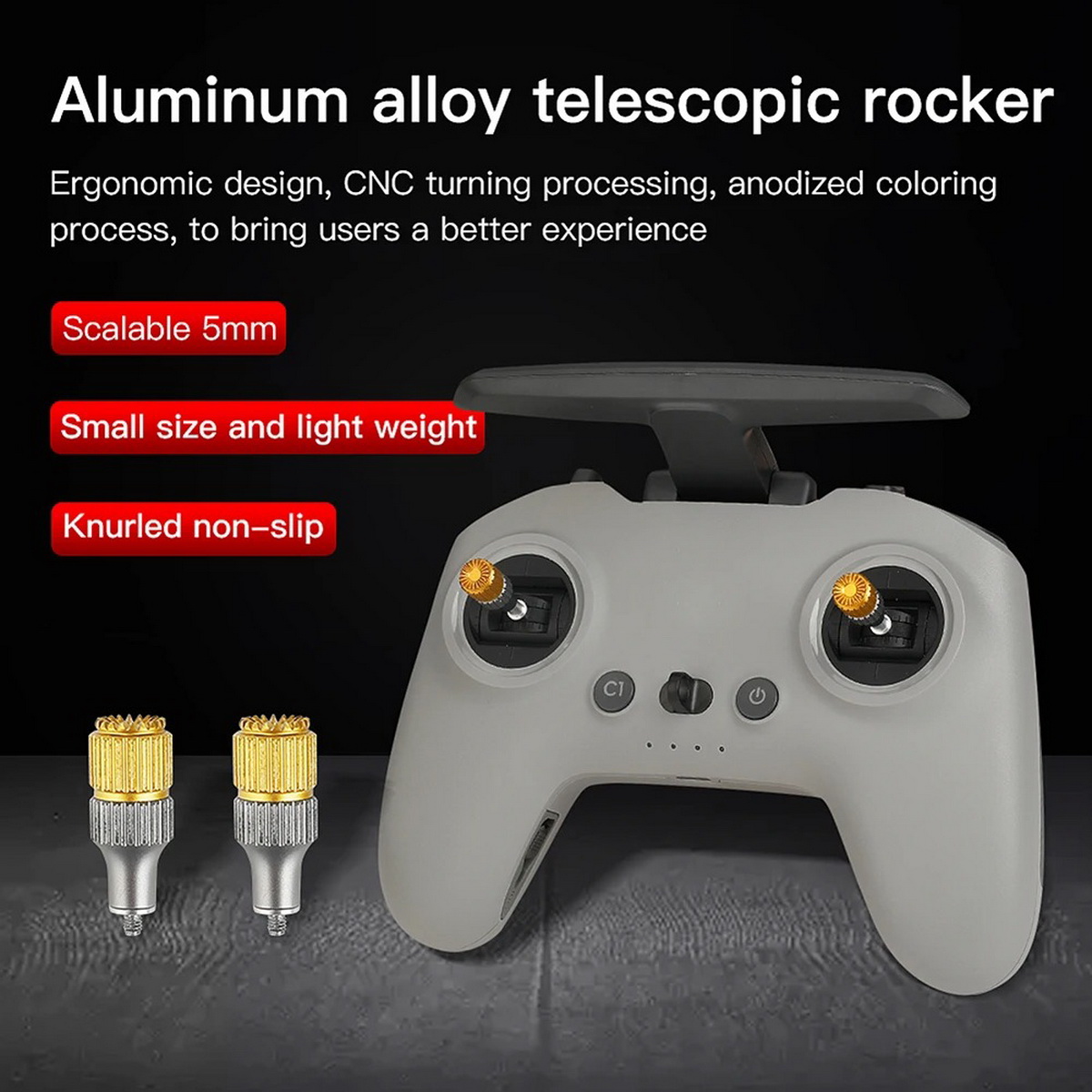Drone Control Stick - 2PCS Controle Remoto FPV, Pontas de