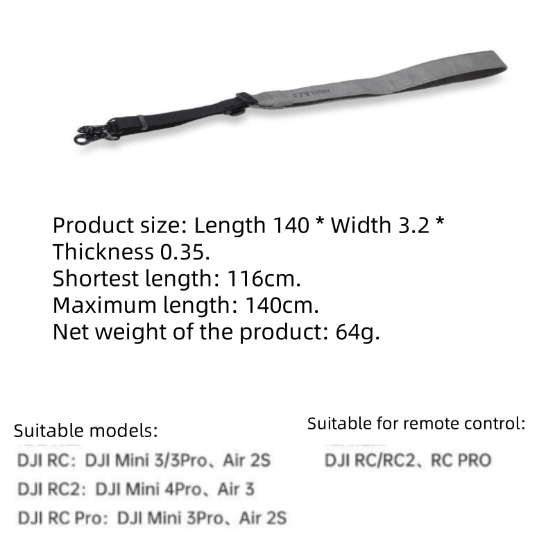Isure marine tela uav controle - Drone Neck Strap avaliação e preço
